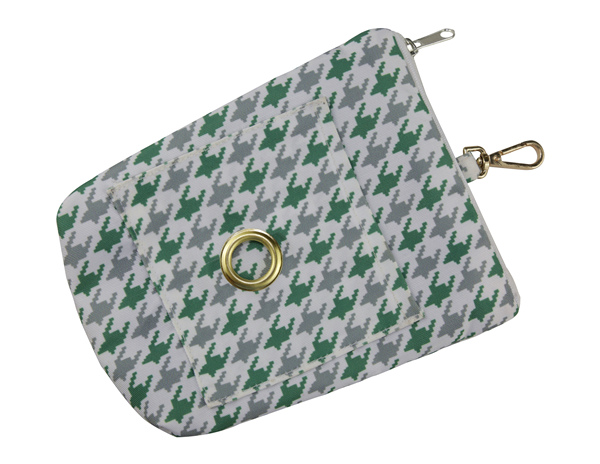 Wholesale Pet Treat Bag Dog Walking Bag Poop Bag Holder Durable Zipper Closure Waterproof Lined Dog Waste Pouch Pet Waste Bag Dispenser Dog Bag Carrier Houndstooth Print Pet Accessories