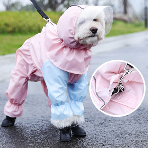 Supplier Exquisite Sun Block Lightweight Pet Raincoat Comfortable Dog Raincoat for Summer Stylish Dog Hoodie Windproof Jacket Pet Waterproof Customized Clothes Designer Pet Apparel