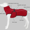 Hot Sale High Quality Comfortable Winter Autumn Dog Clothes Reflective Windproof Warm Dog Coat -