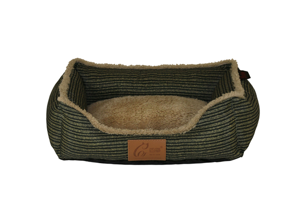 Designer Corduroy Like Microfiber Soft Plush Printed Peachskin Pet Bed For Dogs For Cats