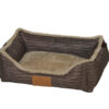 Designer Corduroy Like Microfiber Soft Plush Printed Peachskin Pet Bed For Dogs For Cats