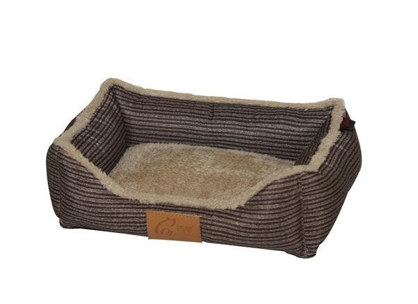 Designer Corduroy Like Microfiber Soft Plush Printed Peachskin Pet Bed For Dogs For Cats