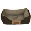 Wholesale OEM Anti-chewing Solid T/C Fleece Suede Machine Washable Pet Bed Dog Sofa Cat Couch With One-piece Design