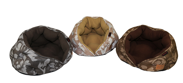 Manufacturer Premium Eco Friendly Printed Suede Polar Fleece Pet Bed Cave Cushion for Cats Puppies and Kittens