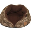 Manufacturer Premium Eco Friendly Printed Suede Polar Fleece Pet Bed Cave Cushion for Cats Puppies and Kittens
