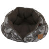 Manufacturer Premium Eco Friendly Printed Suede Polar Fleece Pet Bed Cave Cushion for Cats Puppies and Kittens