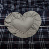 Wholesale OEM Designer Pet Bed Pillow in Grey Suede Prince Dog Toy Cat Pillow Custom Handmade Reversible Heart Shape Cushion Toy With Ruffles Pet Birthday Gift Home Decorative Indoor Pillow