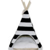 4 Wooden Sticks Manufacturer Indian Tribe Pet Teepee Tent Waterproof Cotton Pillow Dog Bed House Cat Play Tent Cave Rabbit Tipi Toy Hedgehog Bed House Tepee Guinea Pig Bed Wigwam Custom Removable