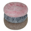 China Supplier Cheap Pet Bed House Round Dog Sofa Cushion Washable Cat Cuddler Bed Soft Pet Nesting Sofa Mat One-Piece Design Hot Sale OEM ODM for Wholesale