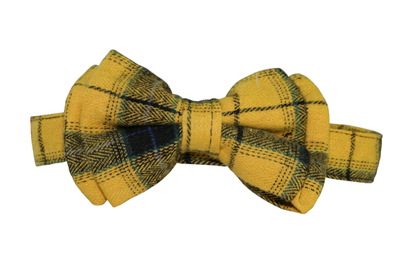 China Factory Adjustable Yellow Plaid Tartan Dog Collar with Welded D Ring High Quality Buckle Dog Collar Custom Cotton Puppy Collar Designer Dog Collar OEM Pet Accessories Dog Birthday Gift